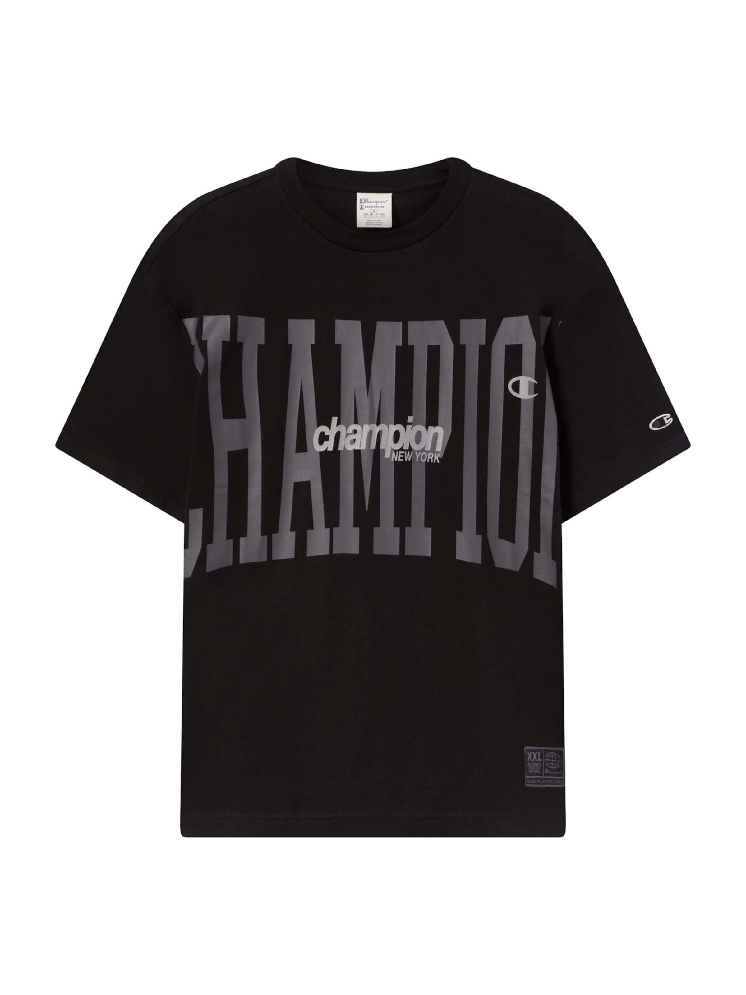 Champion Authentic Athletic Apparel Μπλουζάκι σε μαύρο: μπροστά