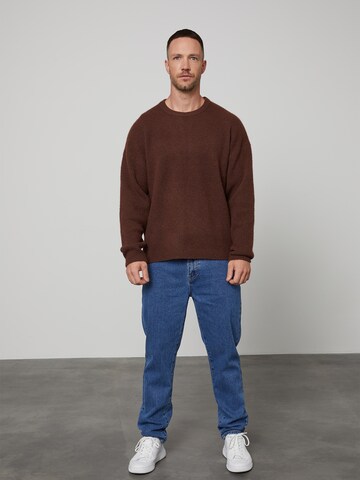 DAN FOX APPAREL Pullover 'Dario' i brun