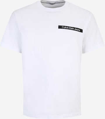 Calvin Klein Jeans Plus Shirt in White: front