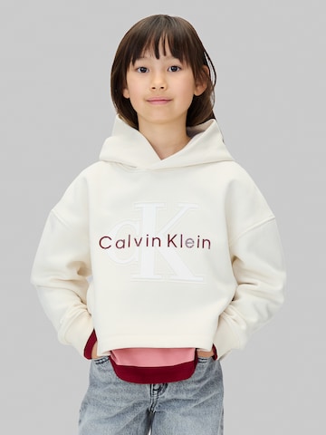 Calvin Klein Jeans Sweatshirt i beige: forside