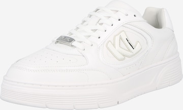 Karl Lagerfeld Låg sneaker i vit: framsida