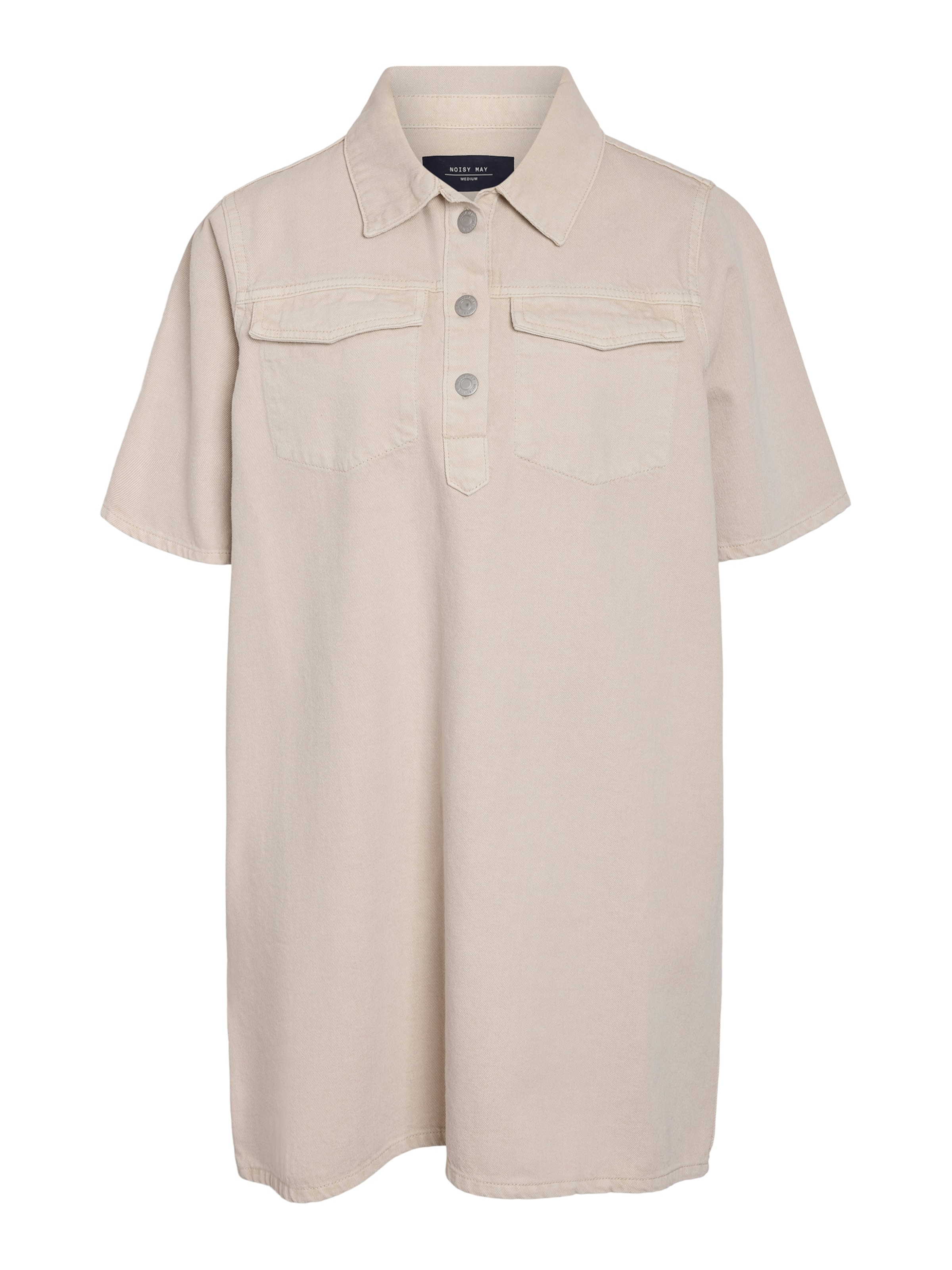 Noisy may Платье-рубашка 'NMINDIE' в Серый: спереди