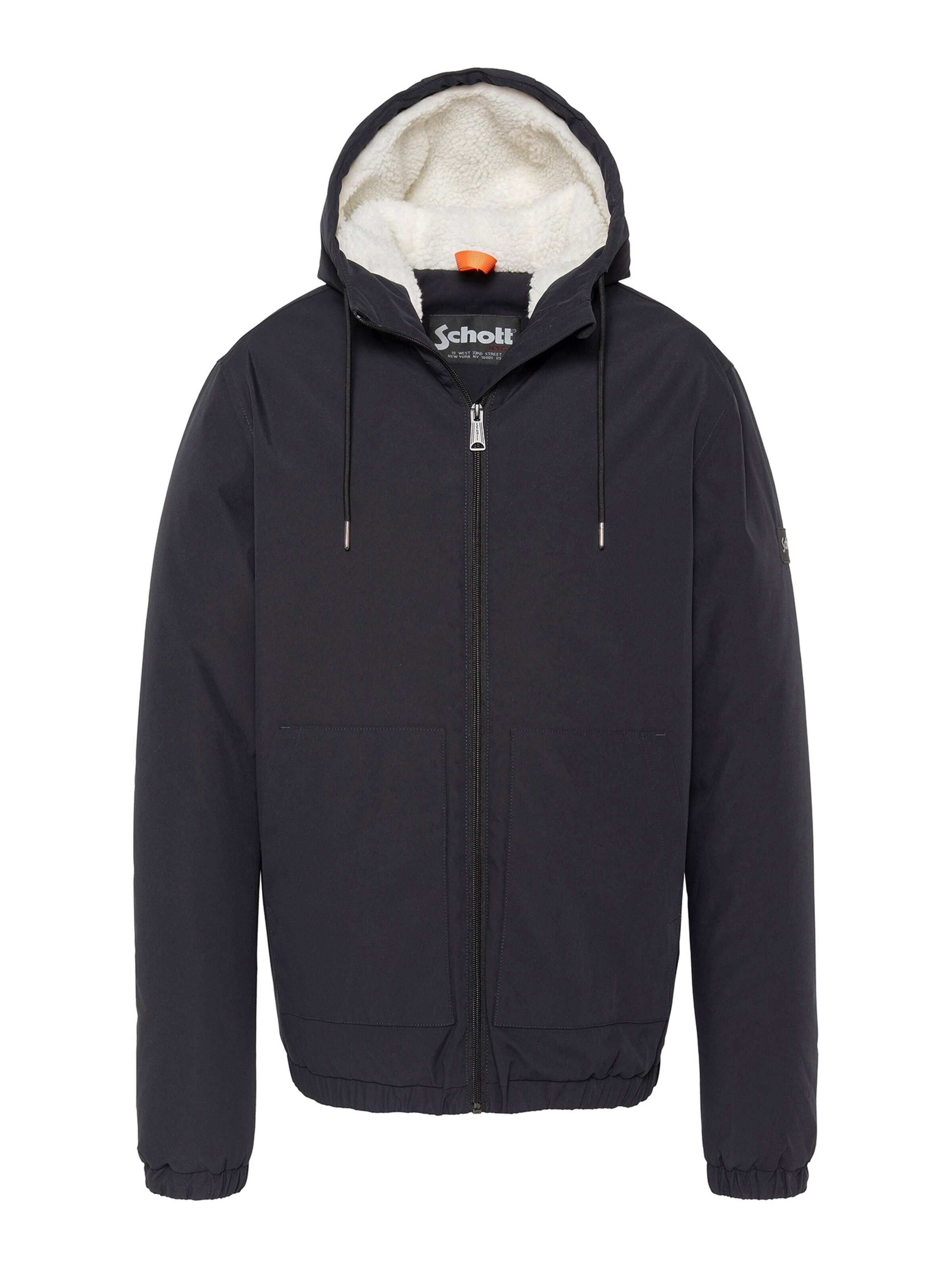 Veste mi-saison Schott NYC en bleu : devant