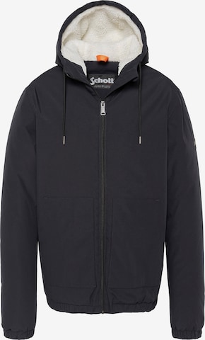 Veste mi-saison Schott NYC en bleu : devant