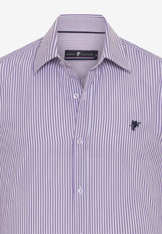 DENIM CULTURE Regularny krój Koszula 'Donovan' w kolorze fioletowy
