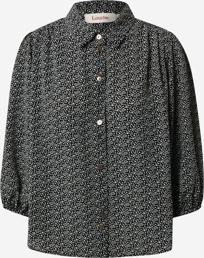 Louche Bluse 'Rosmarine' in schwarz / weiß, Produktansicht
