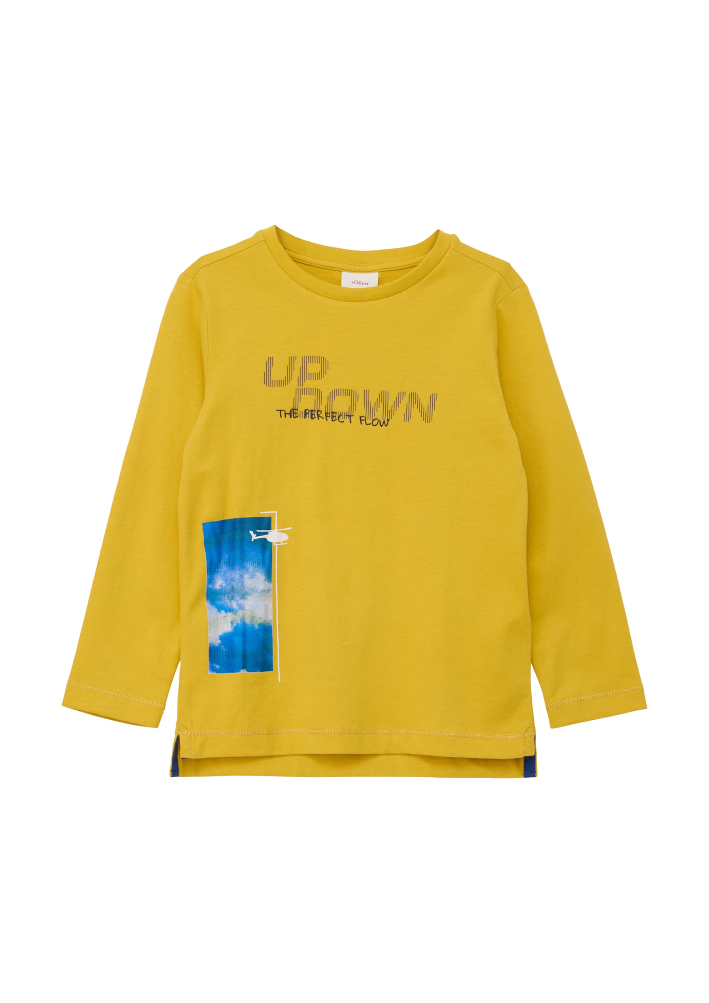 s.Oliver Shirt in Geel: voorkant
