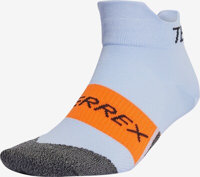 ADIDAS TERREX Chaussettes de sport en bleu clair / gris / orange, Vue avec produit