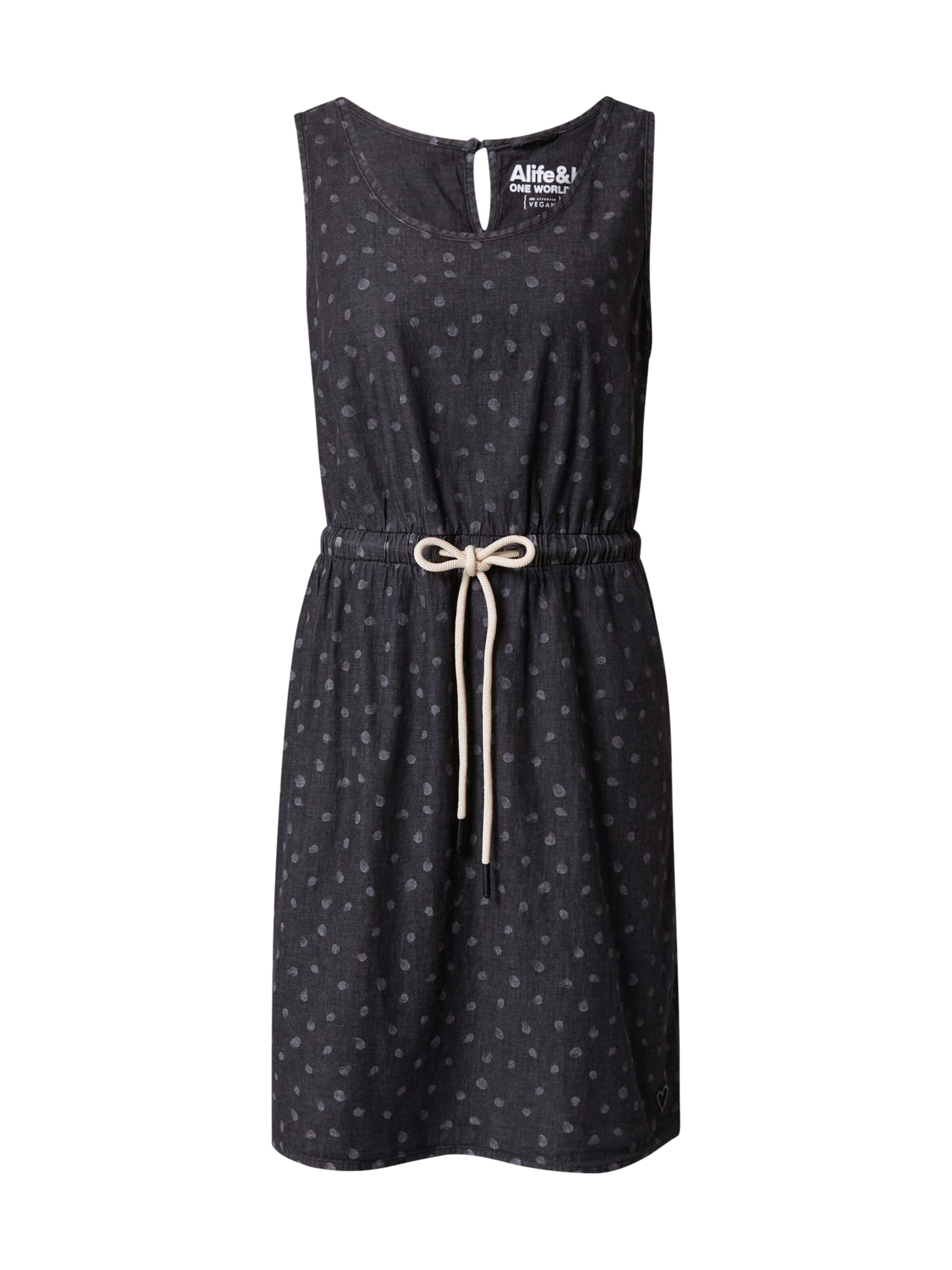 alife & kickin Καλοκαιρινό φόρεμα 'DojaAK' σε μαύρο: μπροστά