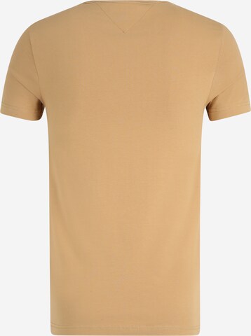 TOMMY HILFIGER Slim Fit T-Shirt in Beige