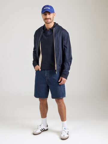 Abercrombie & Fitch Voľný strih Džínsy - Modrá