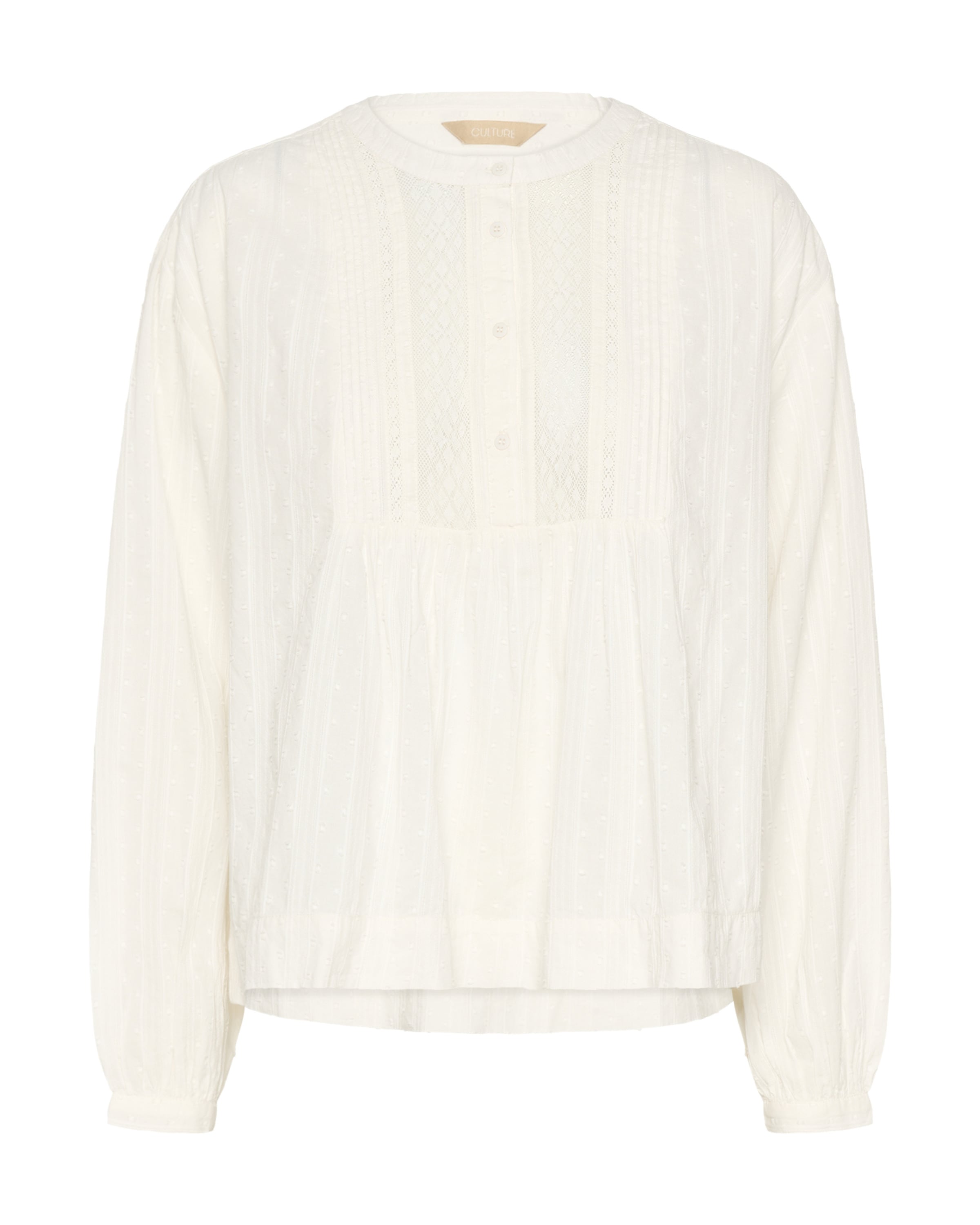 CULTURE Bluse 'CUbirna' i hvid: forside