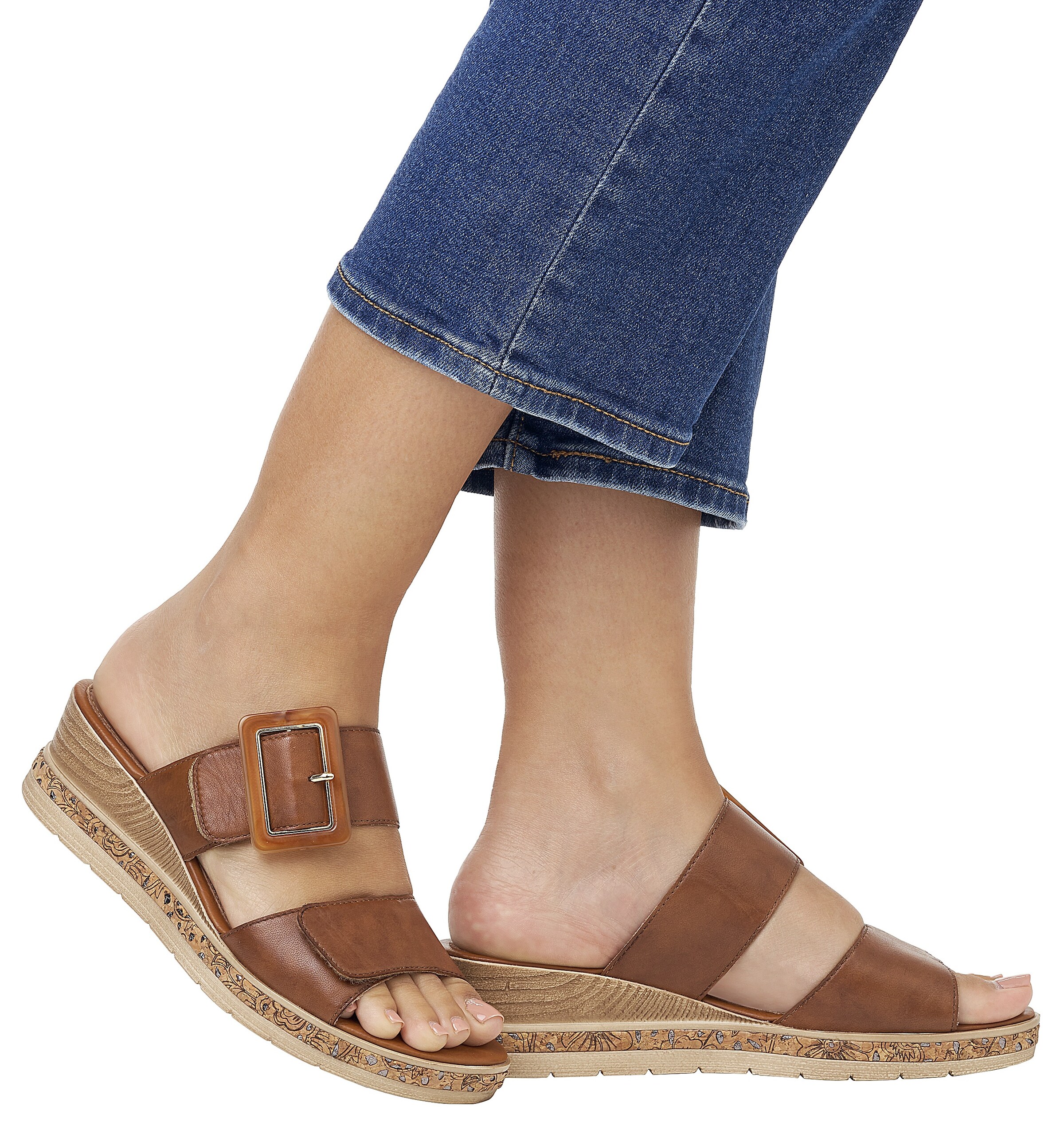 REMONTE Mules in Brown: front