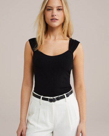 WE Fashion Kardigany – černá: přední strana