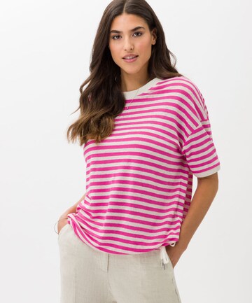 BRAX Shirt 'Candice' in Roze: voorkant