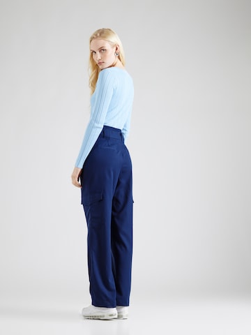 Y.A.S Regular Pleat-Front Pants 'CARGI' in Blue