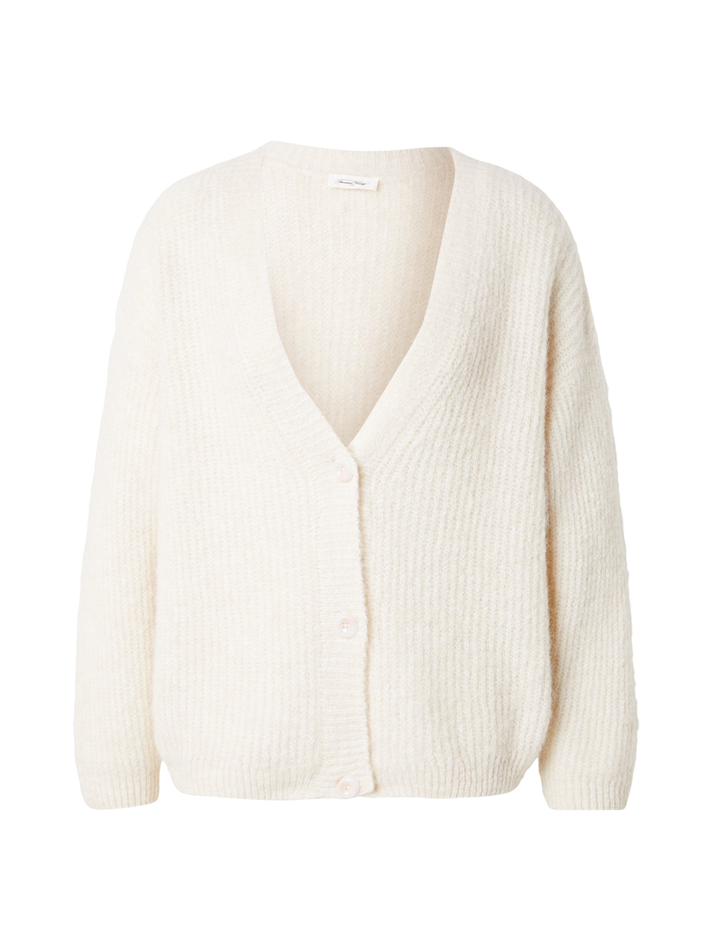 AMERICAN VINTAGEKardigan 'EAST' - bež boja: prednji dio