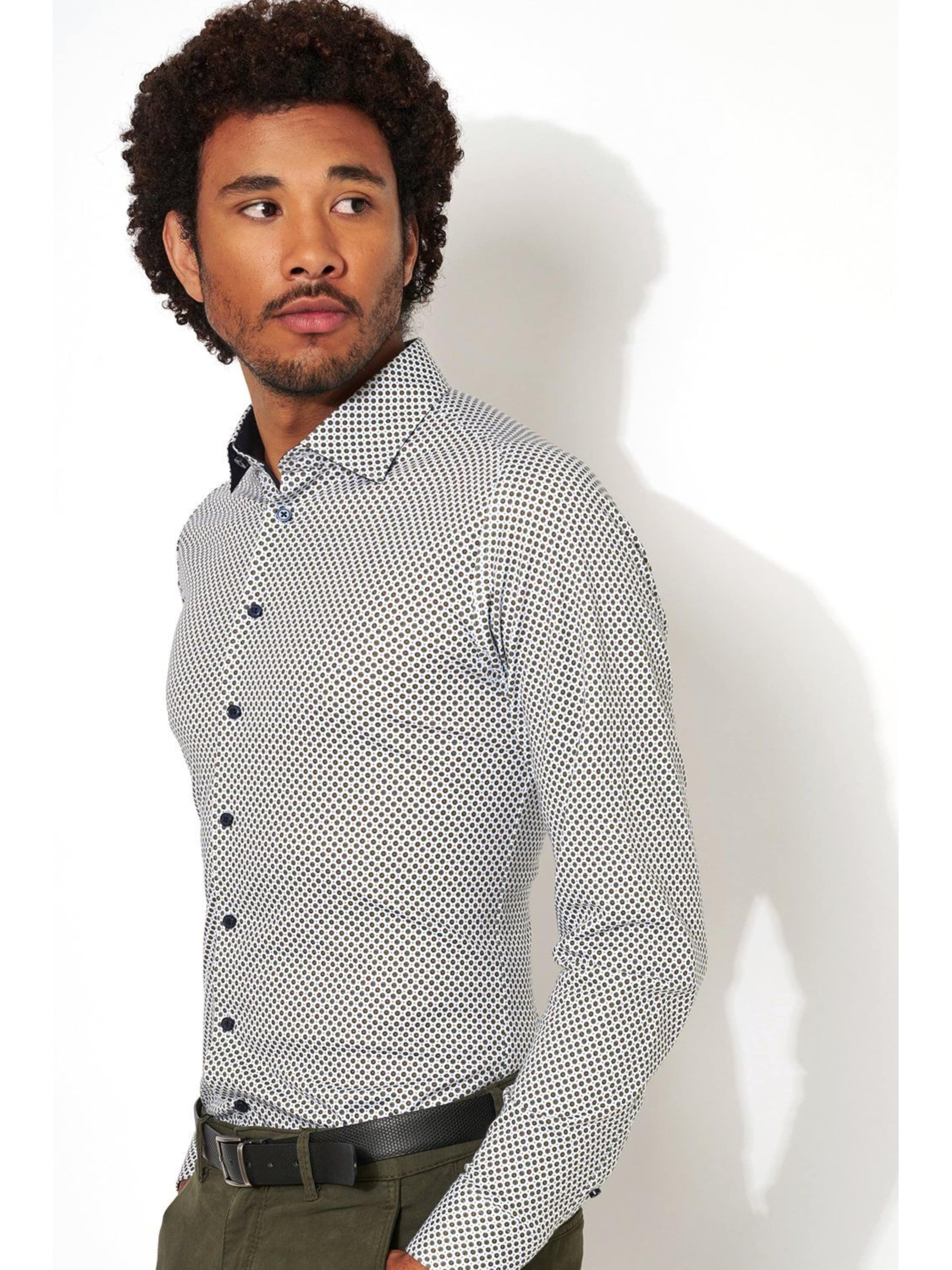 DESOTO Slim Fit Hemd 'Kent'‌‌ in Grau