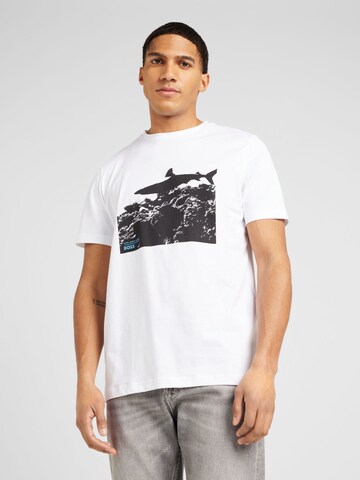 T-Shirt 'Sea horse' BOSS en blanc : devant