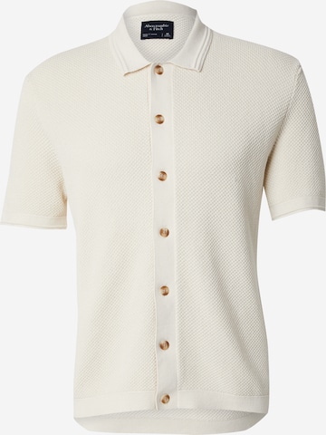 Abercrombie & Fitch Regularny krój Kardigan w kolorze biały: przód