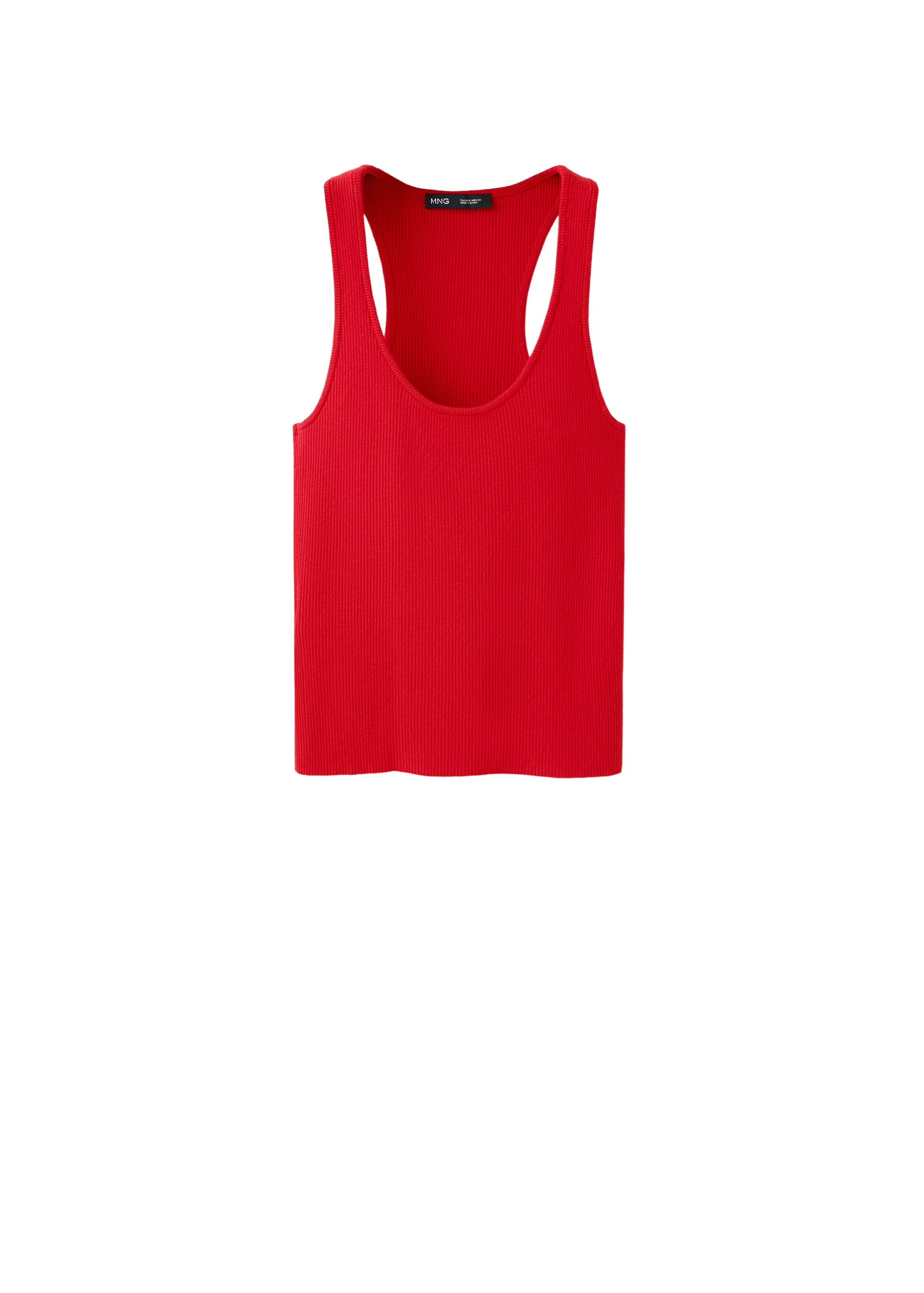 MANGO Stricktop 'LAURA' in Rot: Vorderseite
