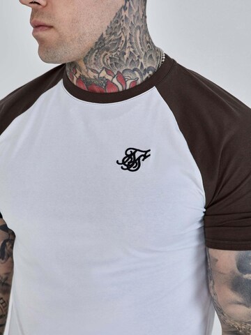SikSilk Shirt 'Raglan' in White