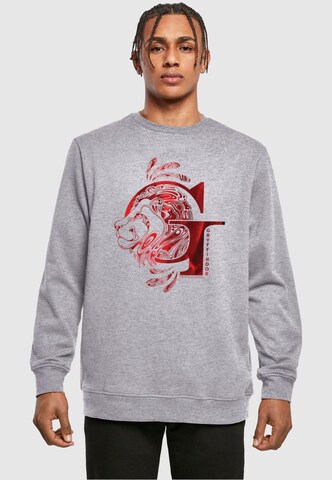 ABSOLUTE CULT Sweatshirt 'Harry Potter - Griffindor' in Grijs: voorkant