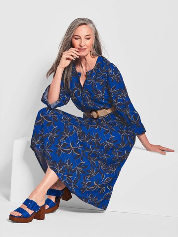 Goldner Sommerkleid in Blau