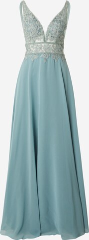 LUXUAR Evening Dress in Green: front