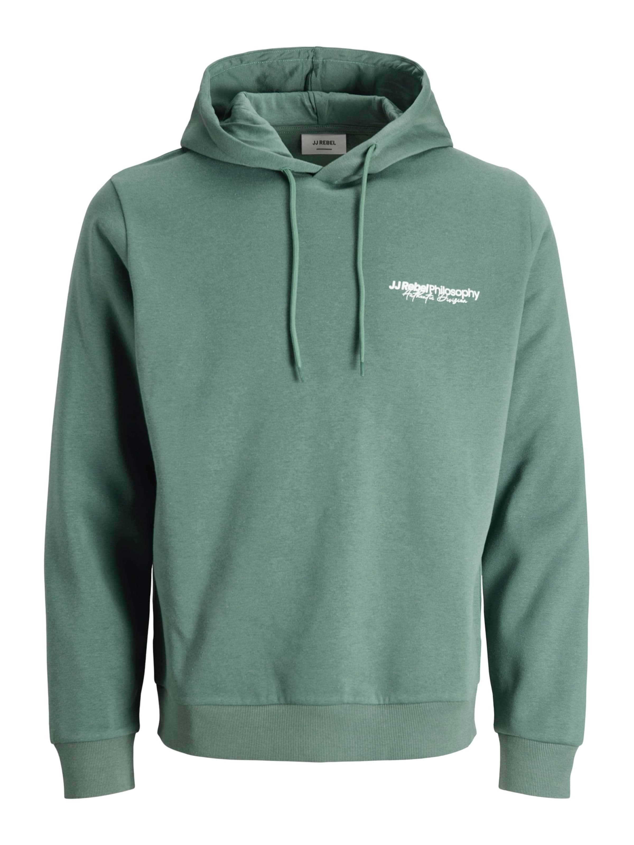 JJ Rebel Sweatshirt 'JREBZACK' in Grün: Vorderseite