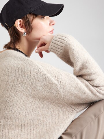 Cardigan oversize 'Emira' WEEKDAY en beige