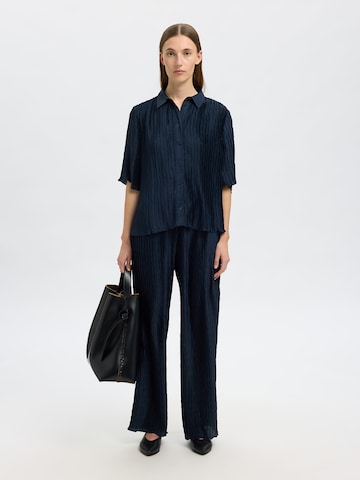 SELECTED FEMME Wide leg Trousers 'SLFELMA' in Blue