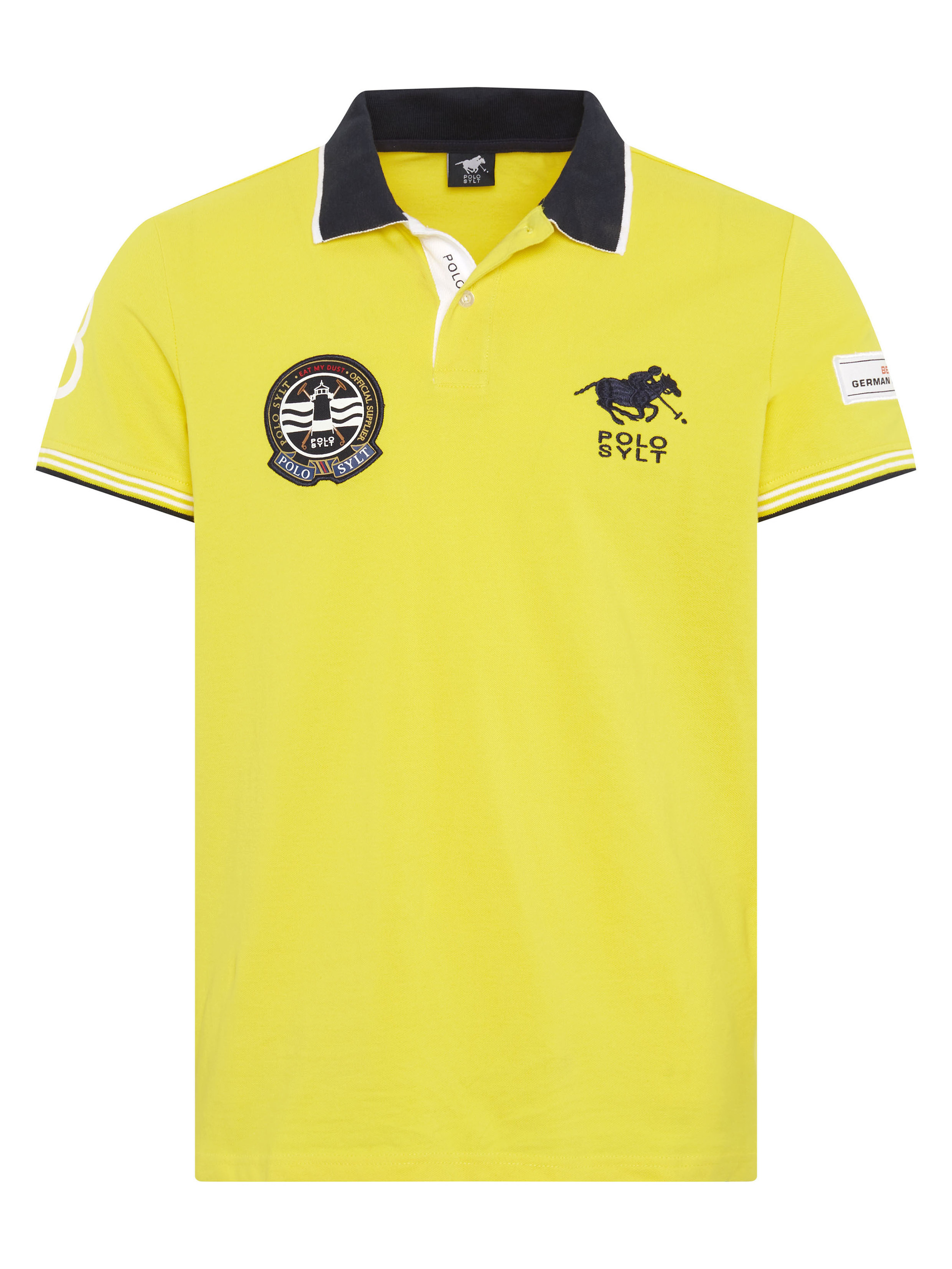 Polo Sylt Shirt in Yellow: front
