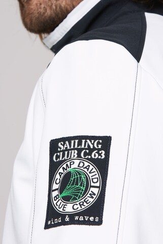 CAMP DAVID Softshelljacke mit Colour-Blocking in Weiß
