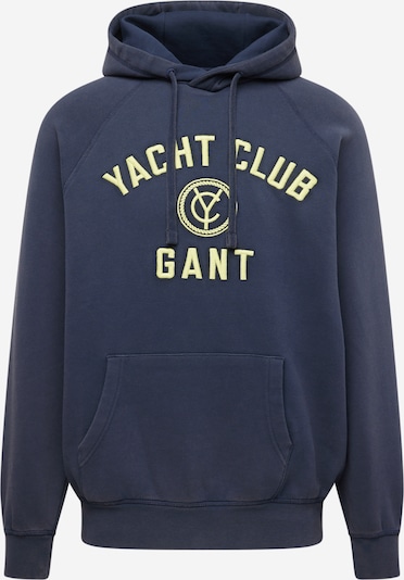 GANT Sweatshirt i marinblå / ljusgul, Produktvy