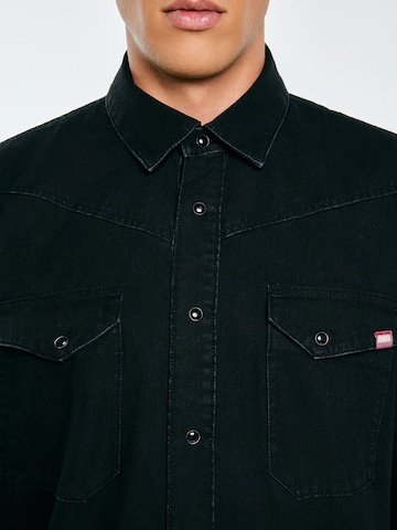 Regular fit Camicia 'Buck' di BIG STAR in nero