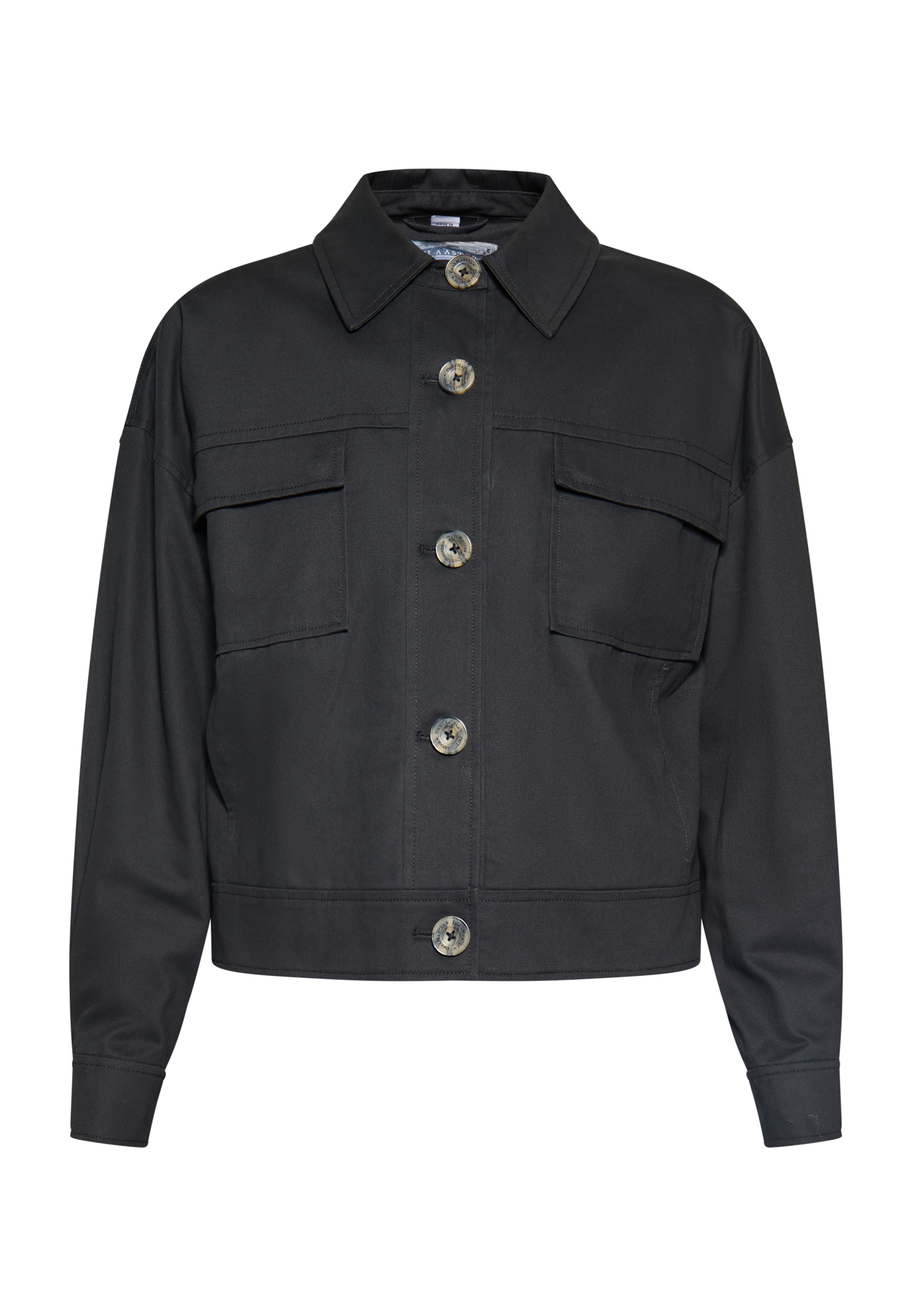 DreiMaster VintagePrijelazna jakna - crna boja: prednji dio