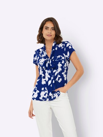 heine Blouse in Blauw: voorkant