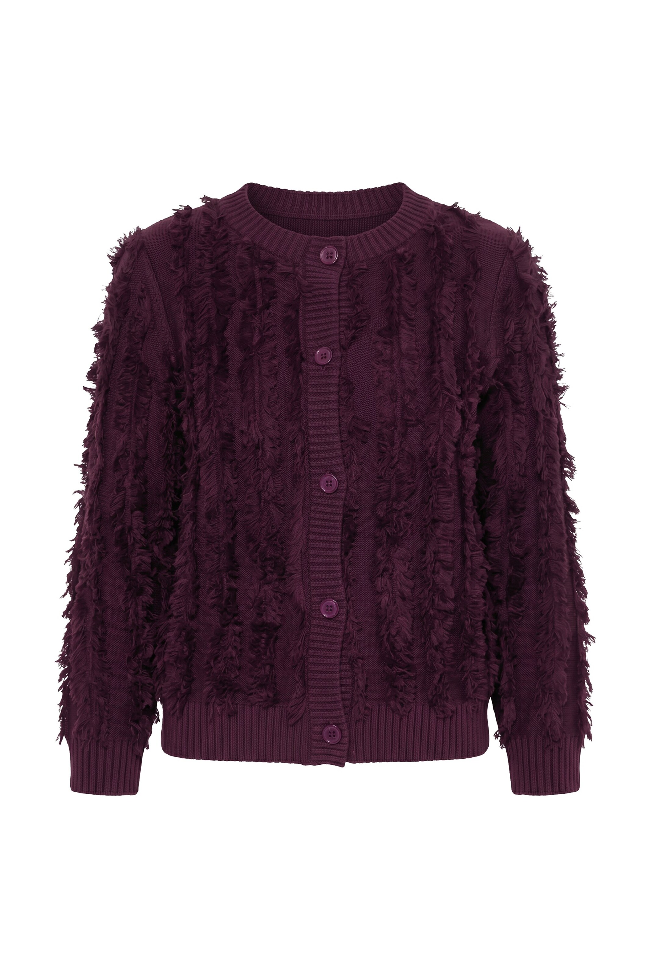 Ulla Popken Knit cardigan in Red: front