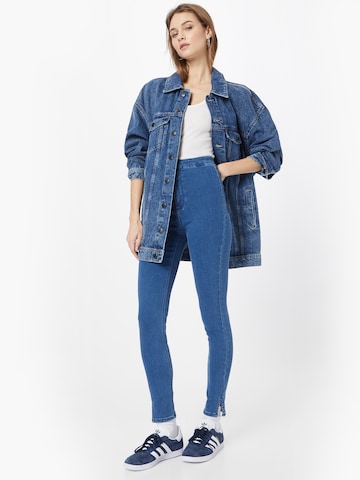 PIECES Skinny Jeans 'SANNI' in Blau