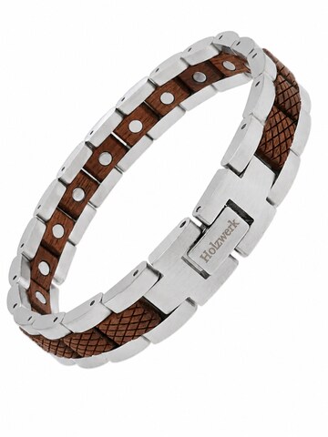 Holzwerk Bracelet 'GORINSEE' in Silver: front