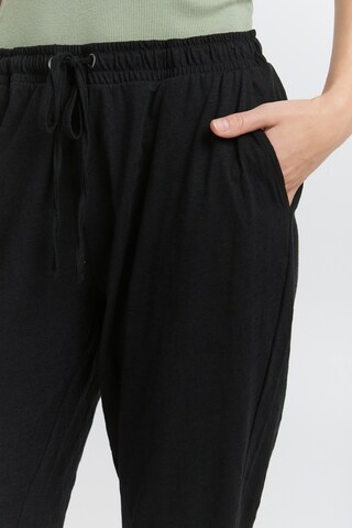 Fransa Tapered Broek 'SANSA' in Zwart