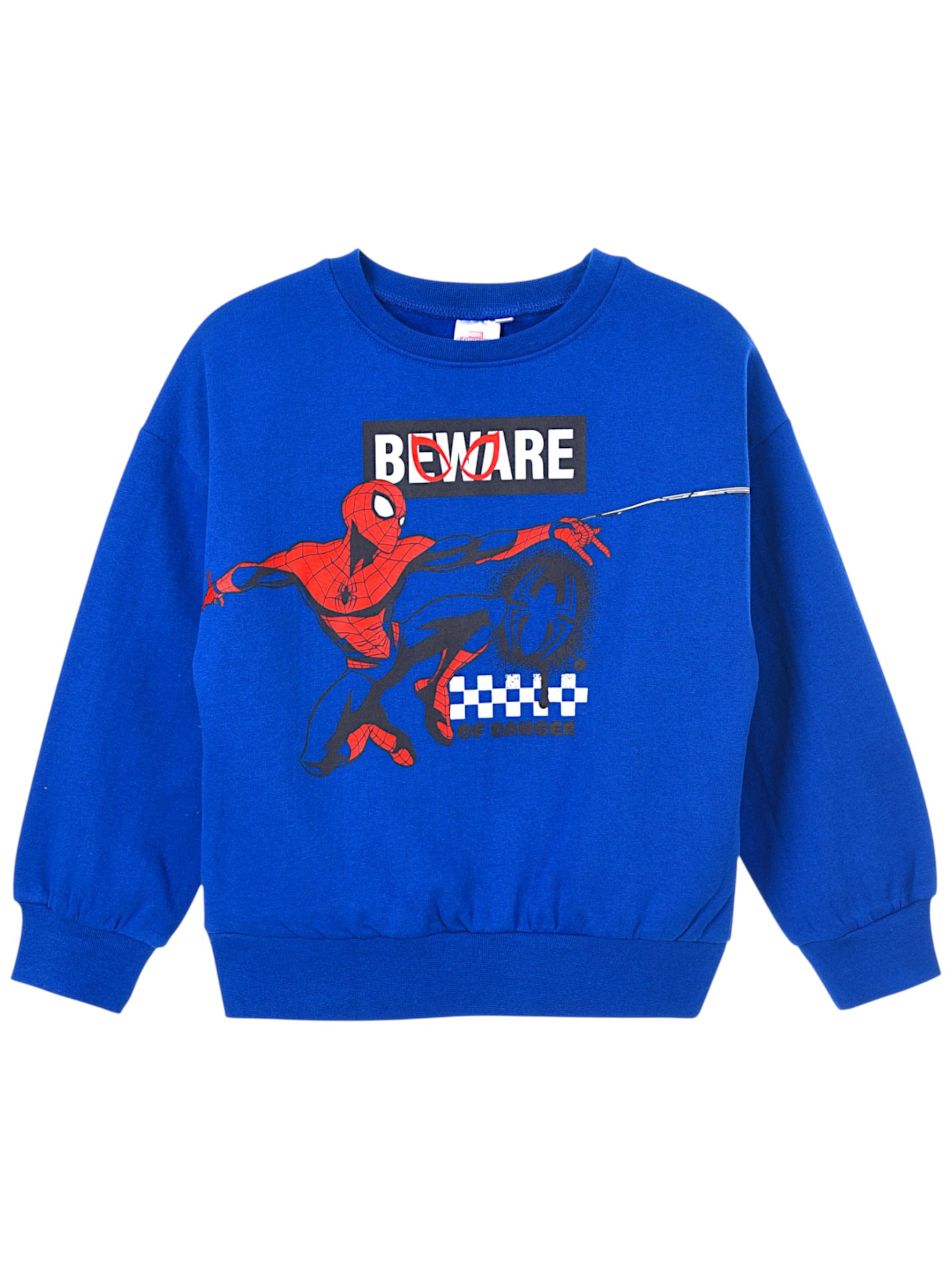 Spider-Man Sweatshirt 'Sweatshirt Spider-Man' in Blue: front