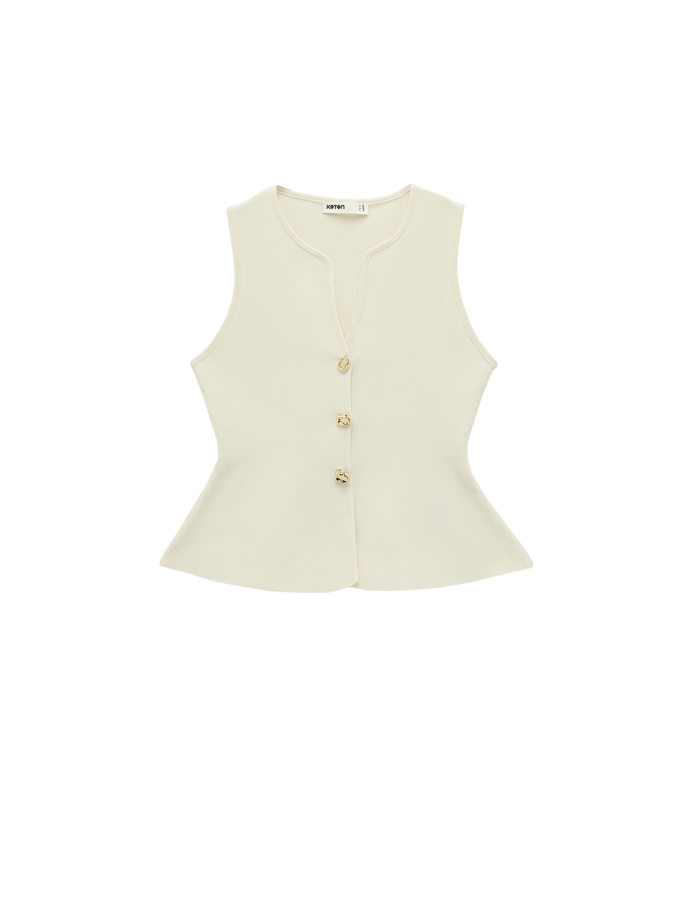 Koton Bodywarmer in Beige: voorkant