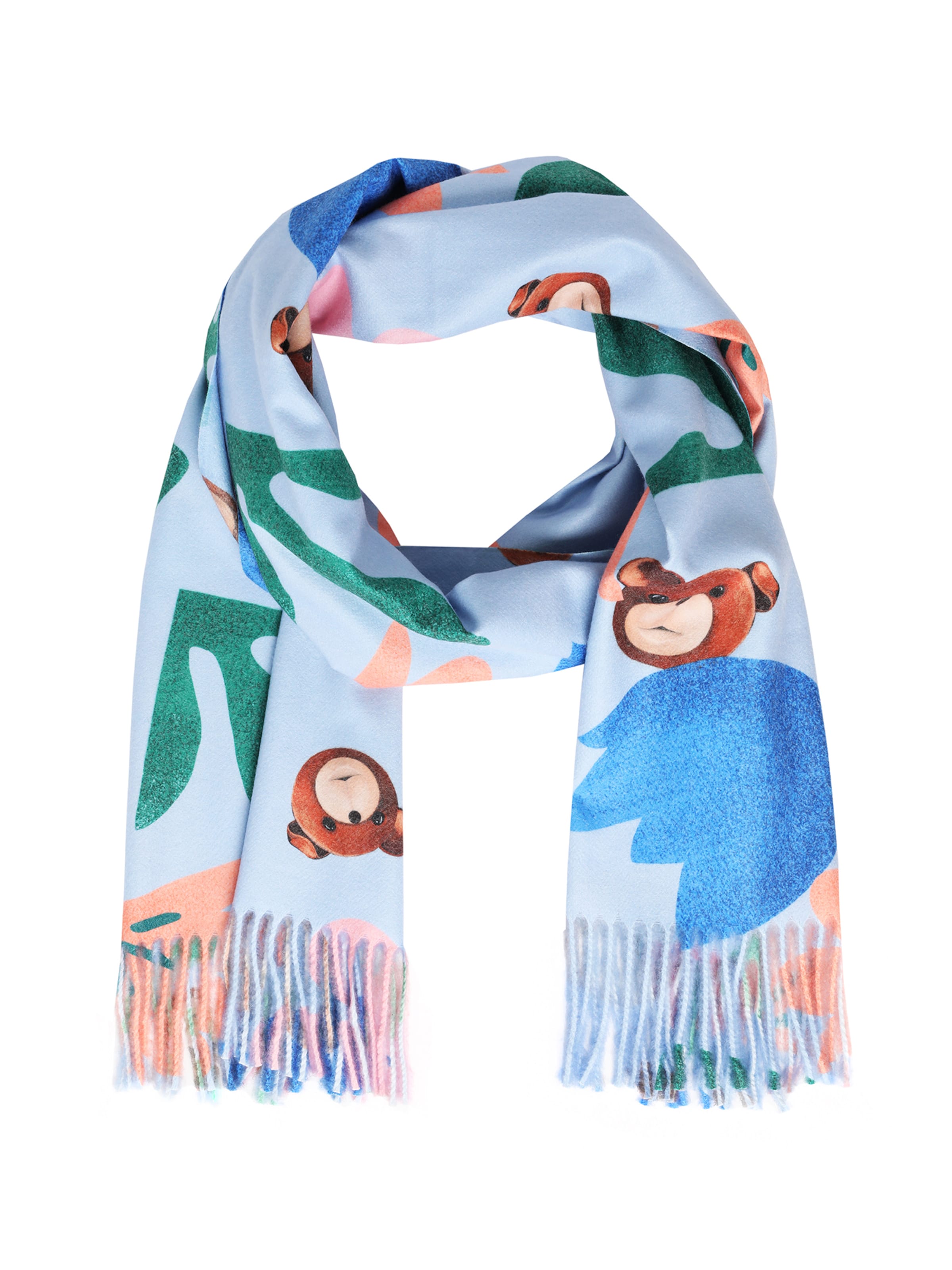 Écharpe 'TINTA' TATUUM en bleu : devant