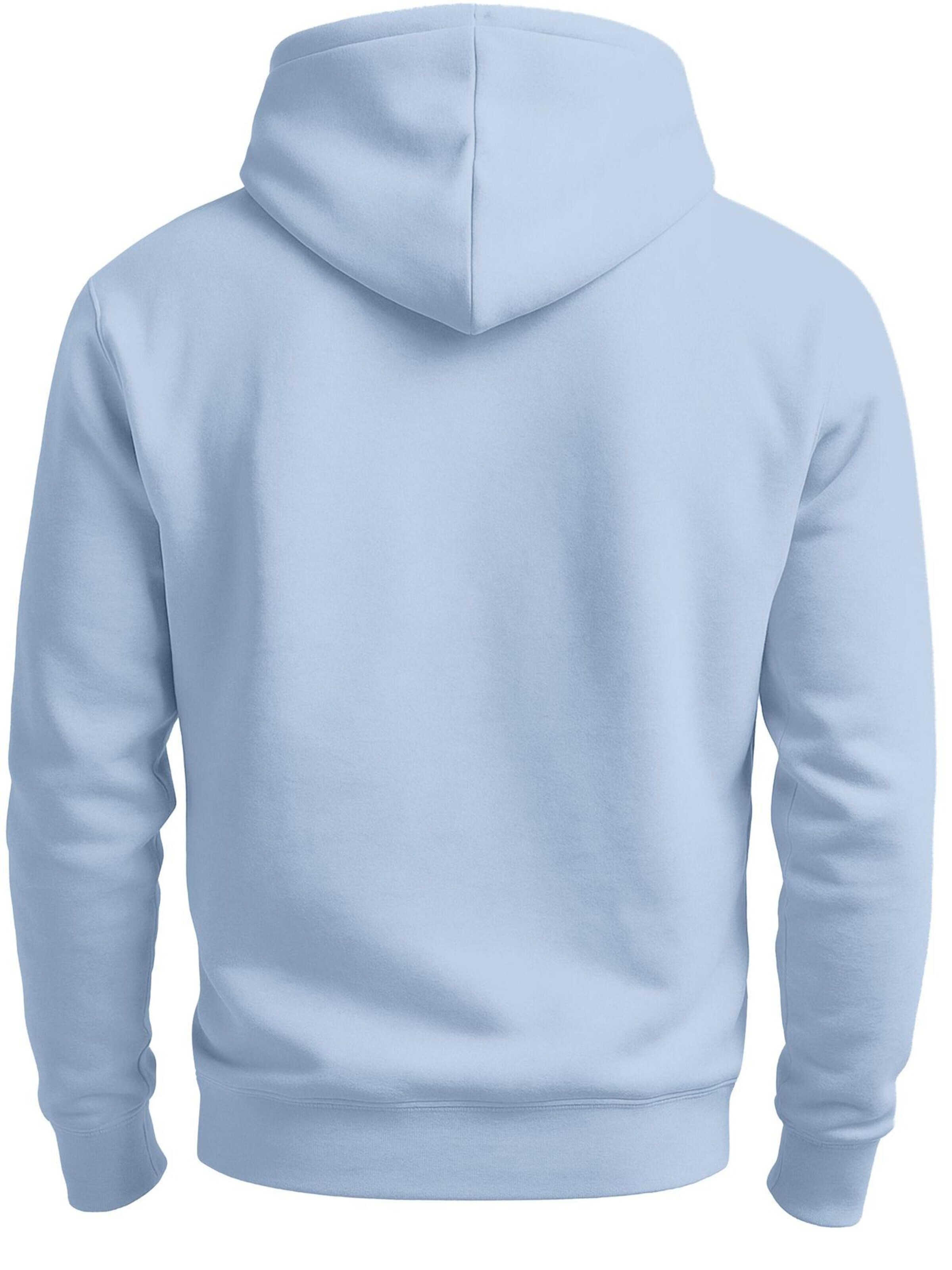 Neverless Sweatshirt 'Waldkette Badge' in Blue