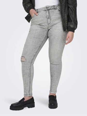 Skinny Jean ONLY Carmakoma en gris : devant