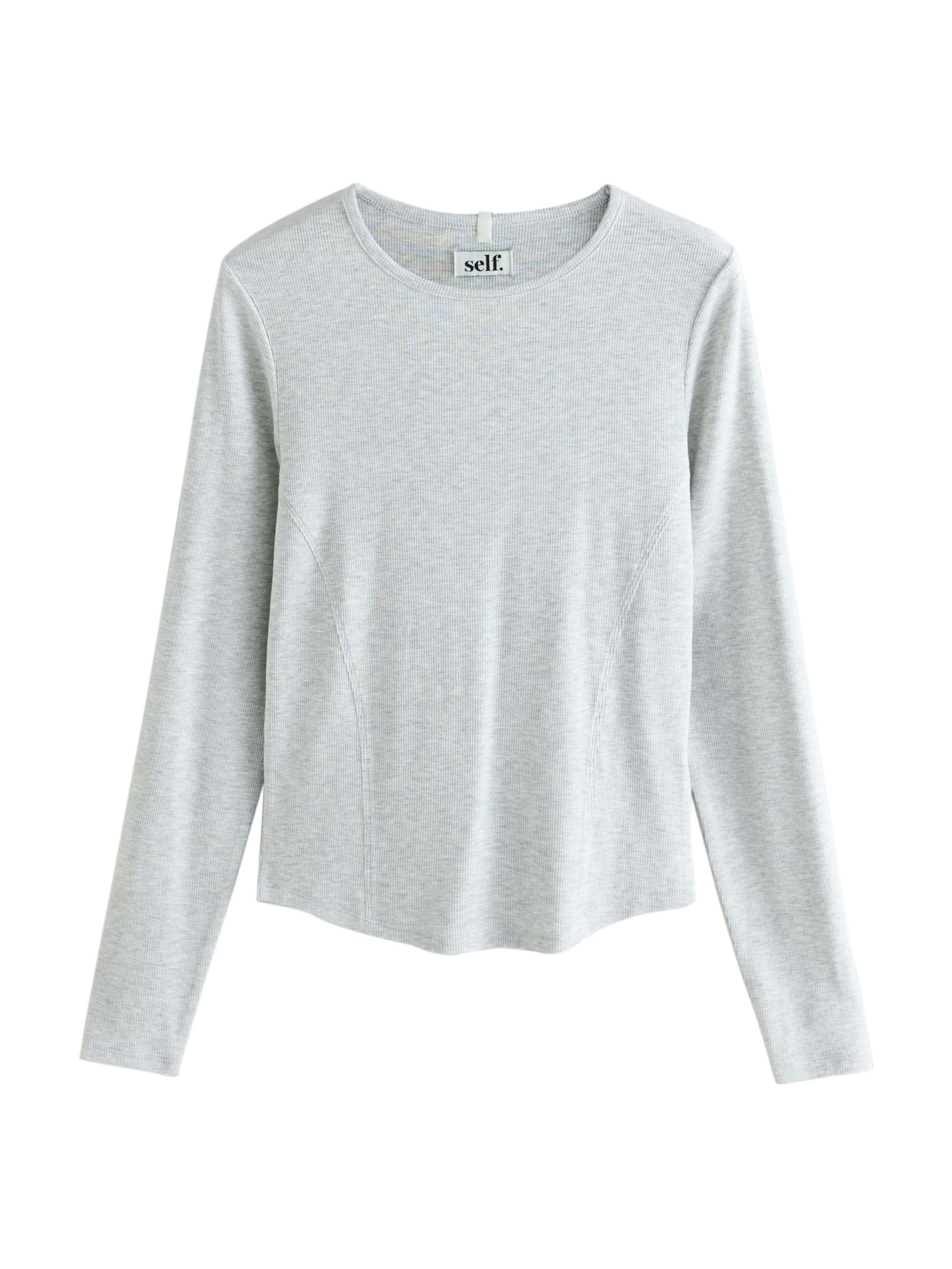 Maglietta di self. in grigio: frontale