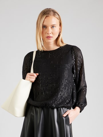 COMMA - Blusa em preto: frente