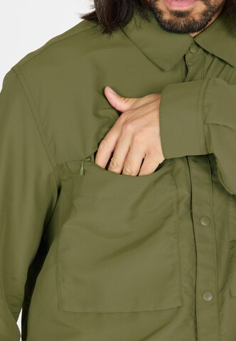 Whistler Regular fit Athletic button up shirt 'Elm' in Green